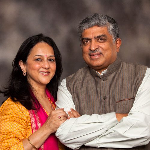 Rohini and Nandan Nilekani Photo 1